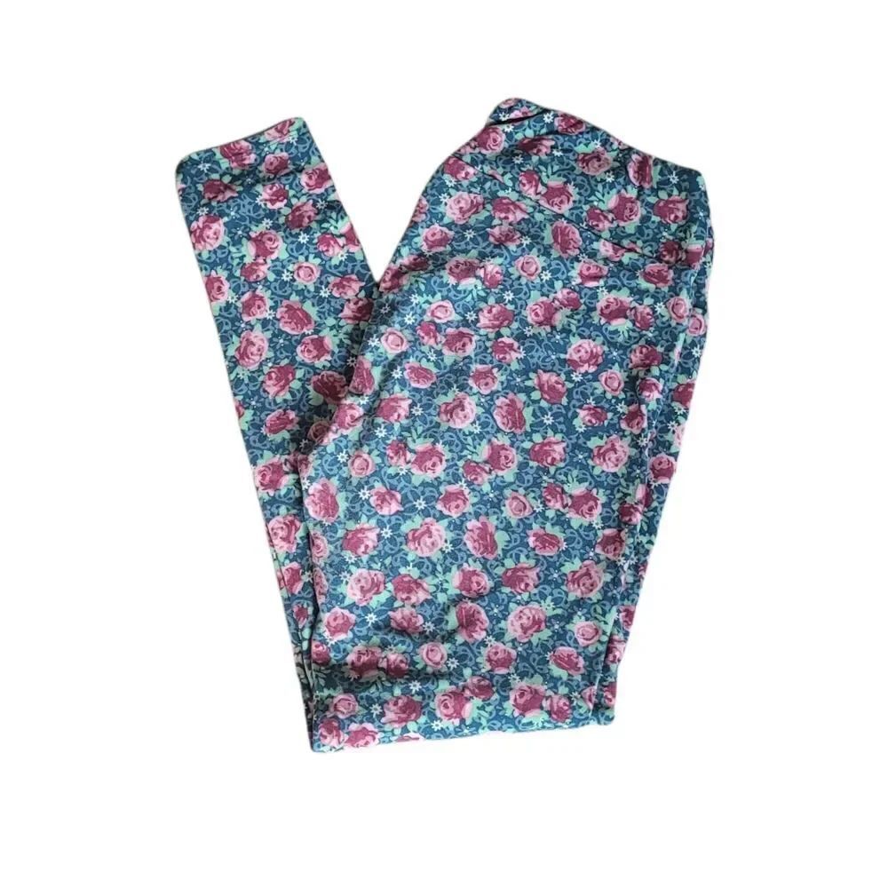 Lularoe rose print  legging